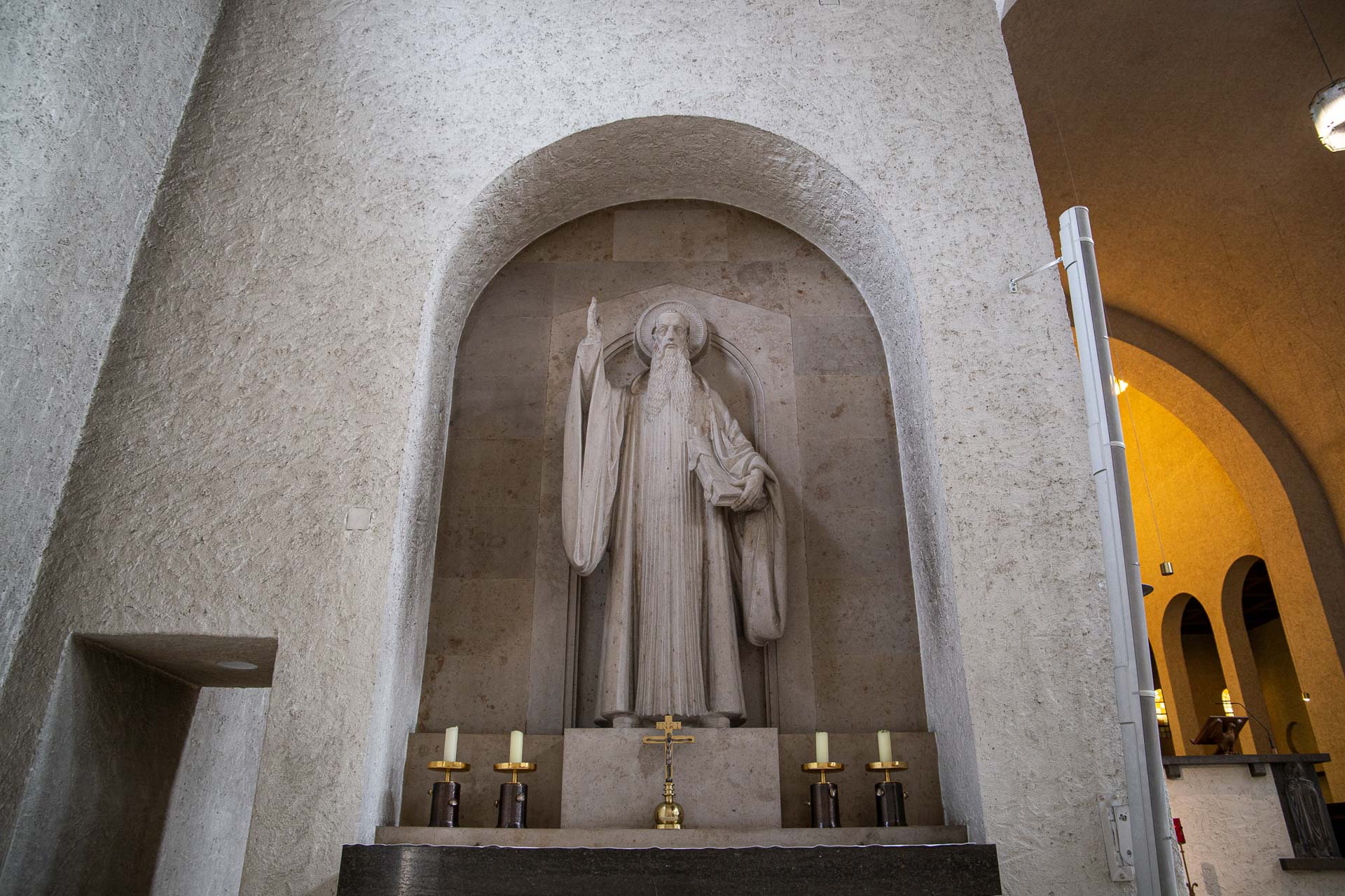 Figur des Heiligen Benedikt
