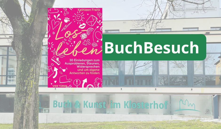 Abbildung der Buchhandlung sowie des Buchs "Losleben"