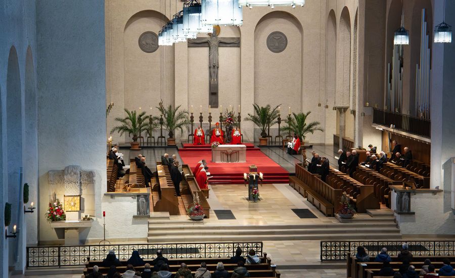 Blick von der Empore beim Gottesdienst zum Felizitasfest